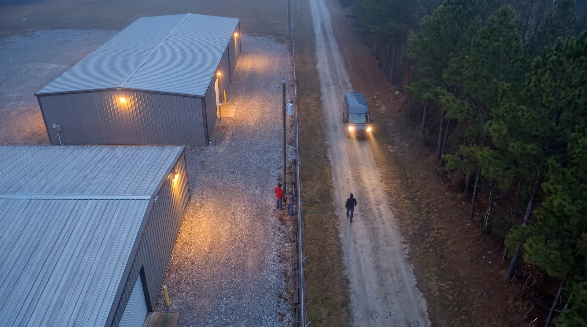 Air 02 · Drone above the road, illustration